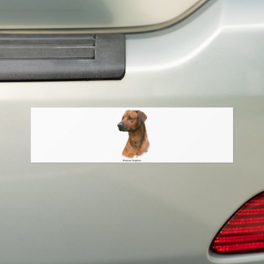 Rhodesian Ridgeback Bumpersticker (Op auto)