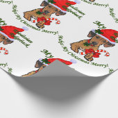 Rhodesian Ridgeback Christmas Cadeaupapier (Hoek)