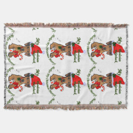 Rhodesian Ridgeback Christmas Deken