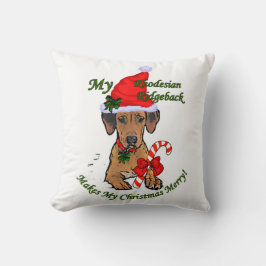 Rhodesian Ridgeback Christmas Kussen