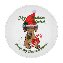 Rhodesian Ridgeback Christmas Snijplank