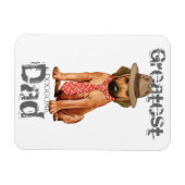 Rhodesian Ridgeback Dad Magneet (Horizontaal)