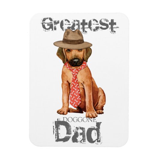 Rhodesian Ridgeback Dad Magneet (Verticaal)