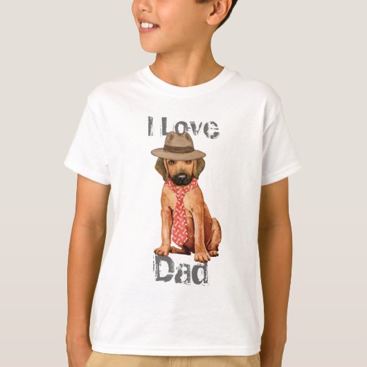 Rhodesian Ridgeback Dad T-shirt (Voorkant)
