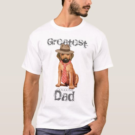 Rhodesian Ridgeback Dad T-shirt (Voorkant)