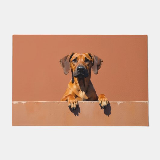 Rhodesian Ridgeback deurmat kunst (Voorkant)