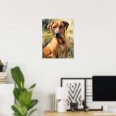 Rhodesian Ridgeback Dog Art Print Poster (Thuiskantoor)