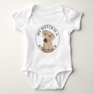 Rhodesian Ridgeback Dog Big Sister Romper