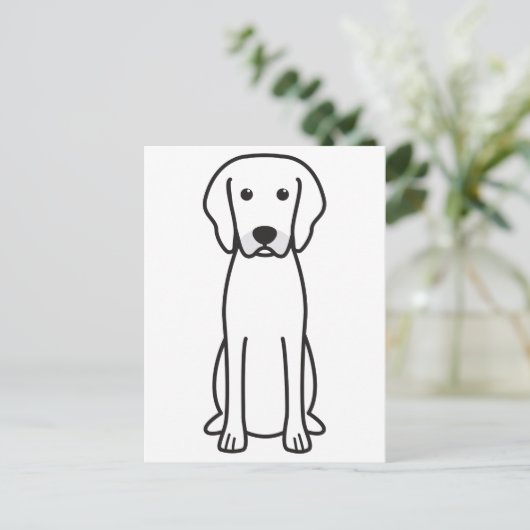 Rhodesian Ridgeback Dog Cartoon Briefkaart (Staand voorkant)