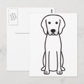 Rhodesian Ridgeback Dog Cartoon Briefkaart (Voorkant / Achterkant)