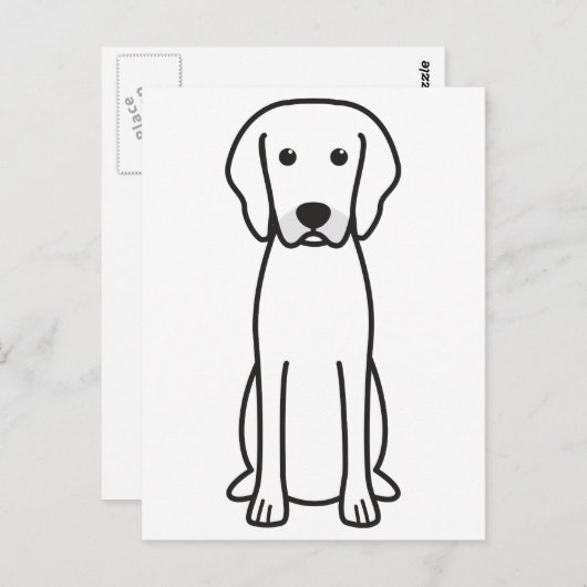 Rhodesian Ridgeback Dog Cartoon Briefkaart (Voorkant / Achterkant)