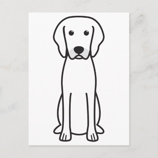 Rhodesian Ridgeback Dog Cartoon Briefkaart (Voorkant)