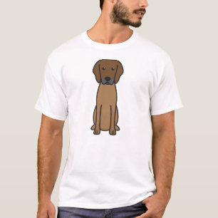 Rhodesian Ridgeback Dog Cartoon T-shirt