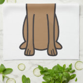 Rhodesian Ridgeback Dog Cartoon Theedoek (Gevouwen)