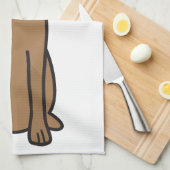 Rhodesian Ridgeback Dog Cartoon Theedoek (Quarter Fold)