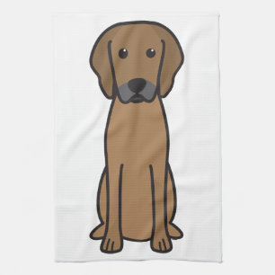 Rhodesian Ridgeback Dog Cartoon Theedoek