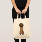 Rhodesian Ridgeback Dog Cartoon Tote Bag (Voorkant (product))