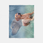 Rhodesian Ridgeback Dog Collage Fleece Deken (Voorkant)