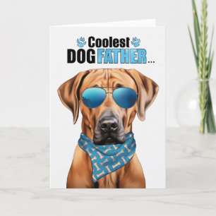 Rhodesian Ridgeback Dog koelste Vaderdag van vader Feestdagen Kaart