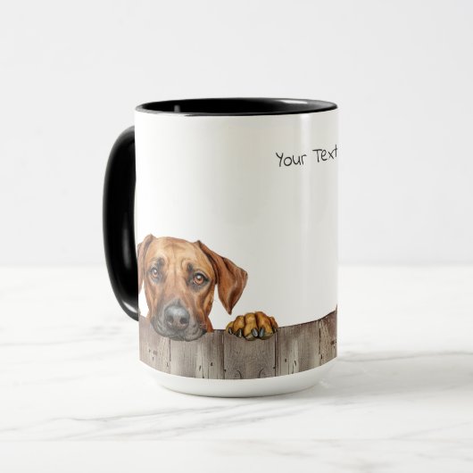 Rhodesian Ridgeback Dog Mok (Voorkant links)