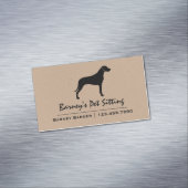 Rhodesian Ridgeback Dog Silhouette Magnetisch Visitekaartje (Voorbeeld)