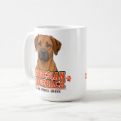🐾 Rhodesian Ridgeback Familie Trots 🐾 Koffiemok (Voorkant links)
