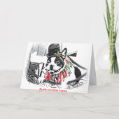 Rhodesian Ridgeback Feestdagen Kaart (Achterkant)