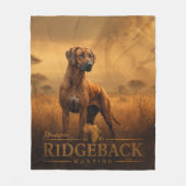 Rhodesian Ridgeback Fleece Deken (Voorkant)