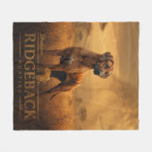 Rhodesian Ridgeback Fleece Deken (Voorkant (Horizontaal))