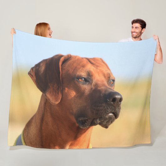 RHODESIAN RIDGEBACK FLEECE DEKEN (In situ)