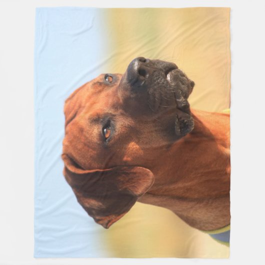 RHODESIAN RIDGEBACK FLEECE DEKEN (Voorkant)