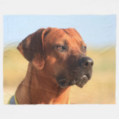 RHODESIAN RIDGEBACK FLEECE DEKEN (Voorkant (Horizontaal))