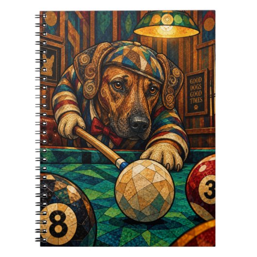 Rhodesian Ridgeback, Geometrisch Mozaïek Notitieboek (Voorkant)