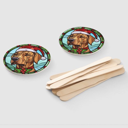 Rhodesian Ridgeback Glas in lood Kerst Handwaaier (Niet-gemonteerd)