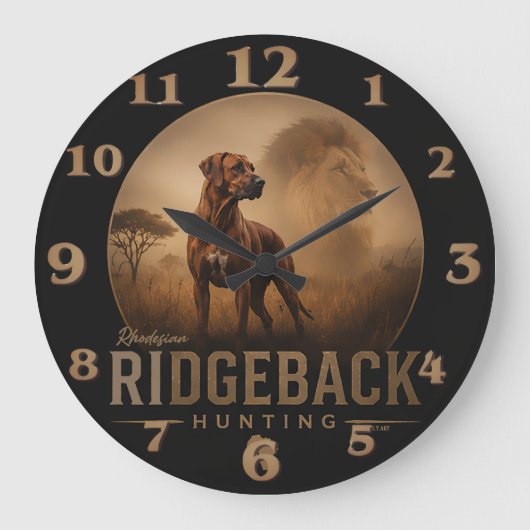 Rhodesian Ridgeback Grote Klok (Voorkant)