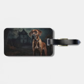 Rhodesian Ridgeback Halloween Griezelen Bagagelabel (Achterkant horizontaal)