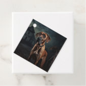 Rhodesian Ridgeback Halloween Griezelen Bedankjes Labels (In situ)