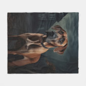 Rhodesian Ridgeback Halloween Griezelen Fleece Deken (Voorkant (Horizontaal))