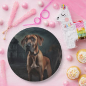 Rhodesian Ridgeback Halloween Griezelen Papieren Bordje (Feest)