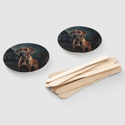 Rhodesian Ridgeback Halloween Scary Handwaaier (Niet-gemonteerd)