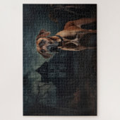 Rhodesian Ridgeback Halloween Scary Legpuzzel (Verticaal)