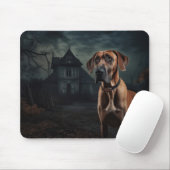 Rhodesian Ridgeback Halloween Scary Muismat (Met muis)
