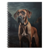 Rhodesian Ridgeback Halloween Scary Notitieboek (Voorkant)