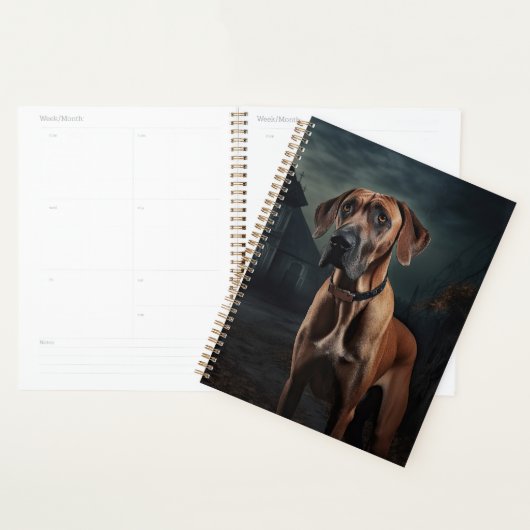 Rhodesian Ridgeback Halloween Scary Planner (Display)