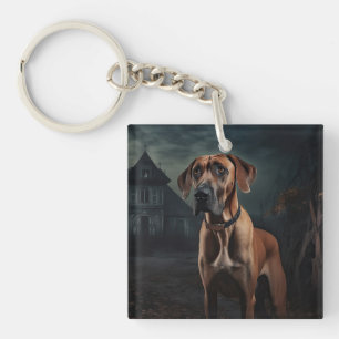 Rhodesian Ridgeback Halloween Scary Sleutelhanger