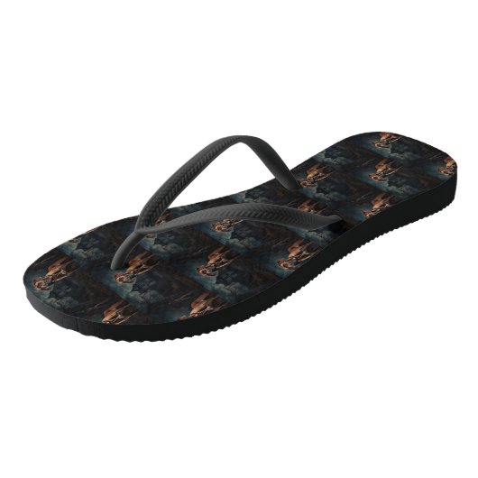 Rhodesian Ridgeback Halloween Scary Teenslippers (Schuin)
