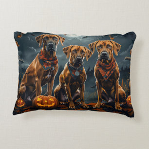 Rhodesian Ridgeback Halloween Spooky Accent Kussen