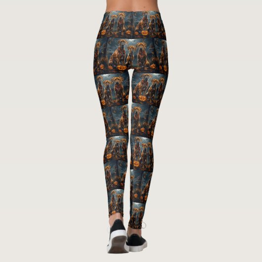 Rhodesian Ridgeback Halloween Spooky Leggings (Achterkant)
