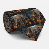 Rhodesian Ridgeback Halloween Spooky Stropdas (Opgerold)
