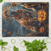 Rhodesian Ridgeback Halloween Spooky Theedoek (Gevouwen)